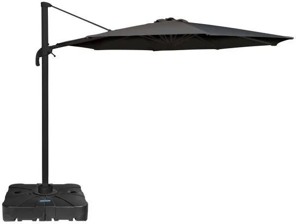 Roma parasol med rotation mørkegrå 3m